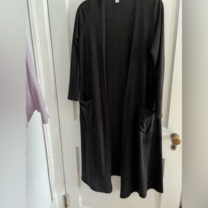 Lularoe S Black Sarah cardigan. Summer weight cotton‎ slub feel. Beautiful.